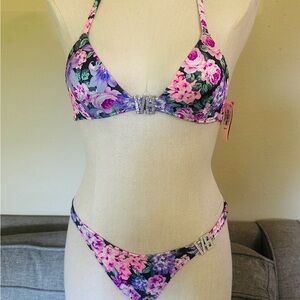 Victoria's Secret Pink and Purple Bikini Set